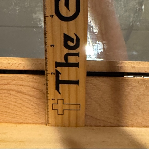 Hand-Carved Wooden Keepsake Box with Dovetail Corners, Scenic Inlay and Mirror - Picture 13 of 16